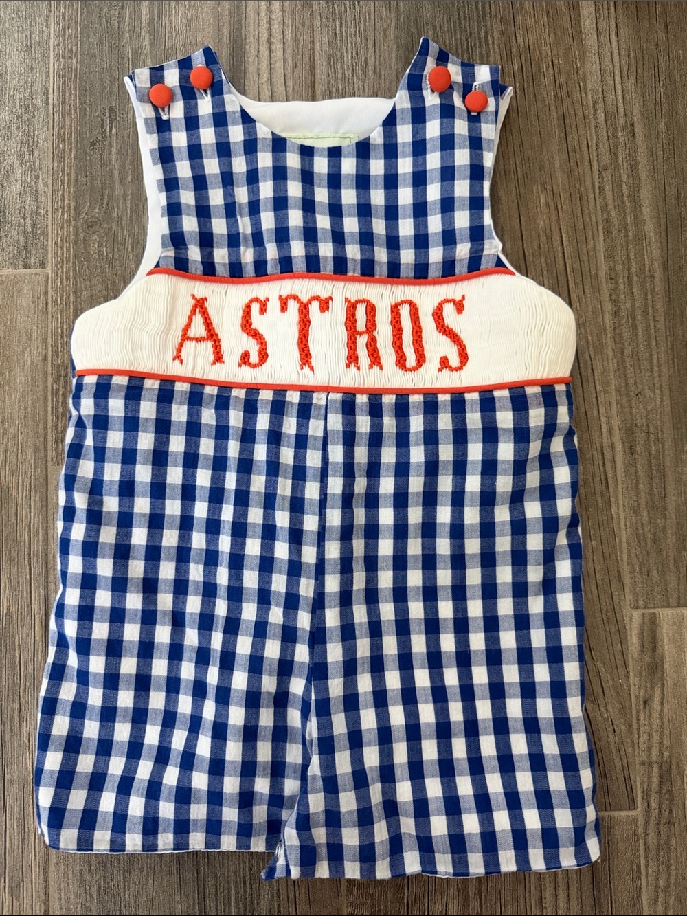 Smocked Astros outfit